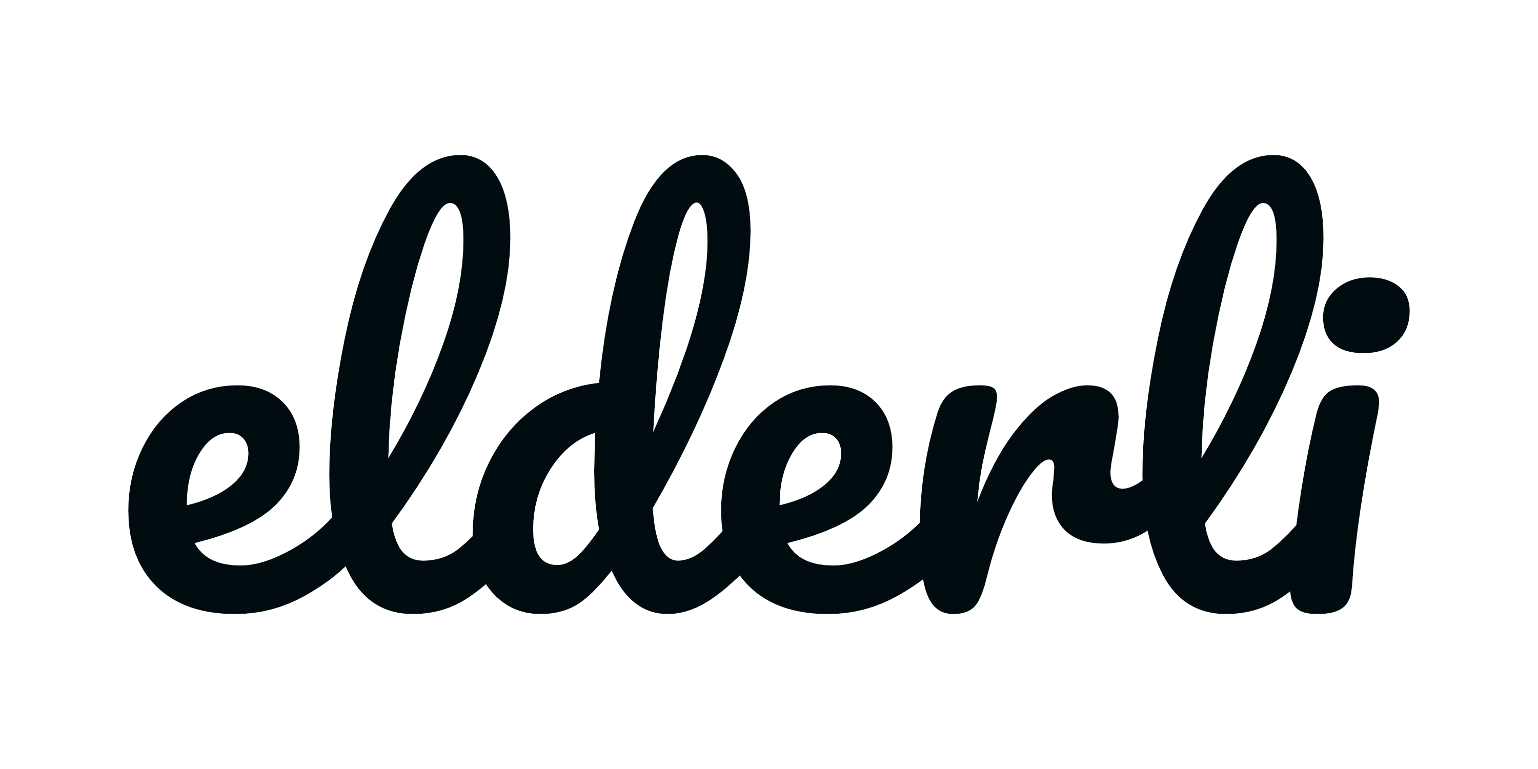 elderli Logo schwarz/weiß