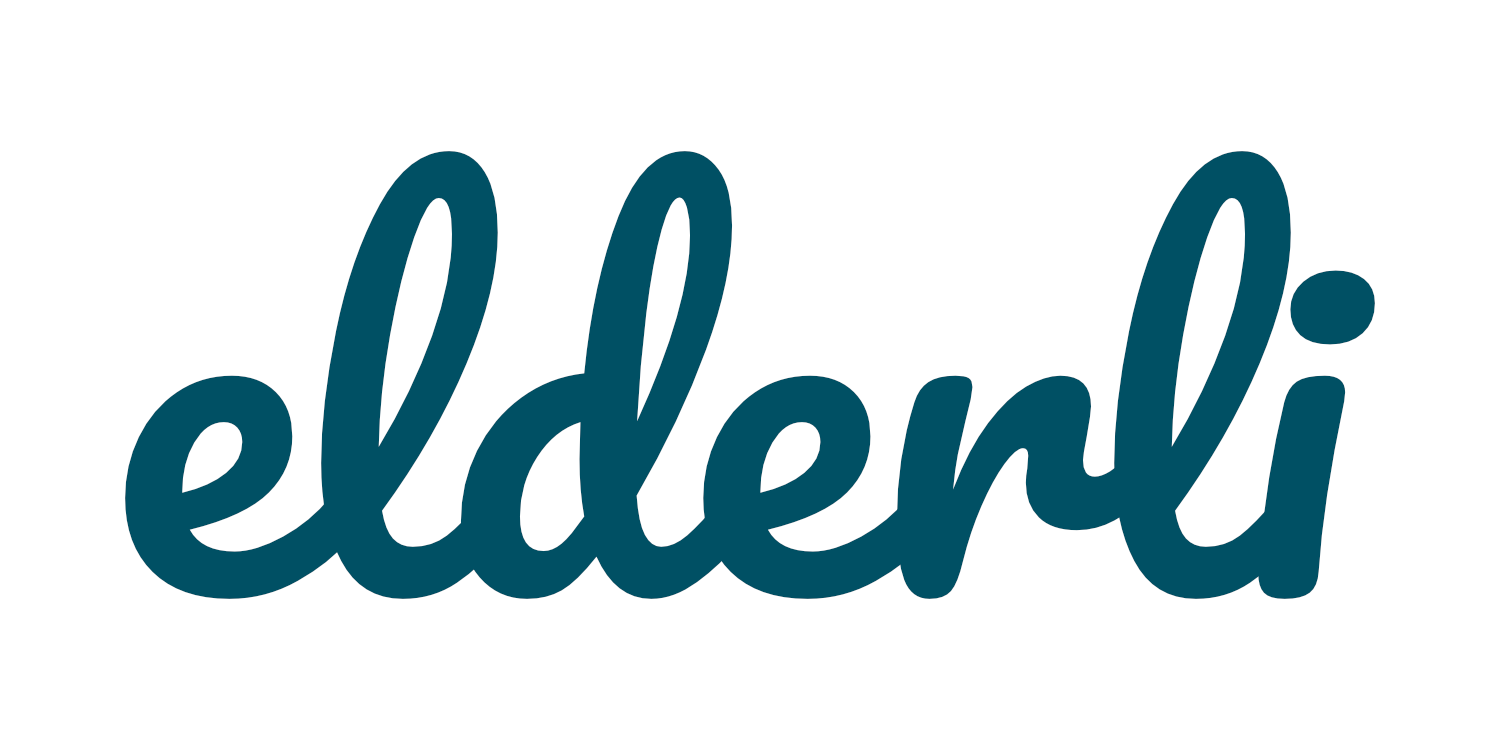 elderli Logo blau/weiß